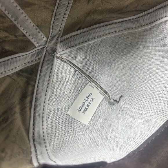 Vintage 90s snapback hat camo cap Rhodes Inc Michigan realtree made in USA - Picture 6 of 8